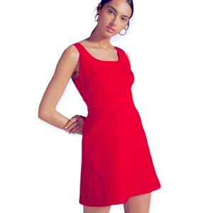Anthropologie Maeve Red Mini A Line Cocktail Dress